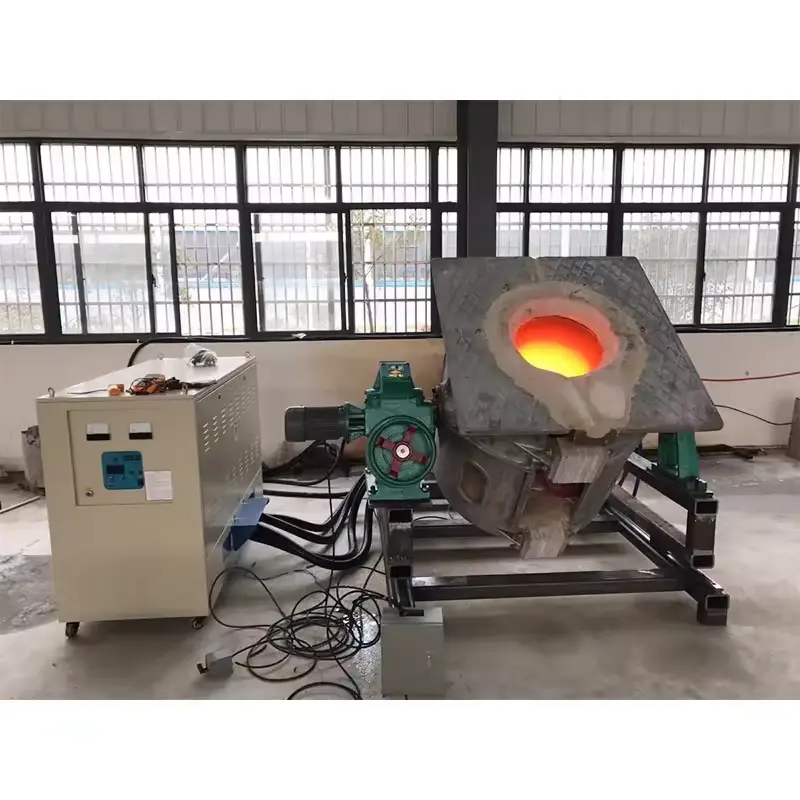 Forno fusorio a induzione in acciaio inox riciclato da 50-1000KG forno elettrico per l'industria del ferro