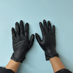 Guantes de Nitrilo Desechables de Alta Elasticidad, 100 Unidades, Azules, Negros y Morados, Sin Polvo, Duraderos, Antideslizantes, para Uso General en Laboratorios Dentales - Product Image 4