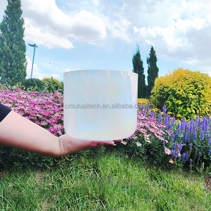 เครื่องดนตรีบำบัดเสียง Q're รุ่น Cosmic Pearl สีใส ทำจากคริสตัลควอตซ์  จานเสียงร้อง 432Hz/440Hz คีย์ CDEFGAB สำหรับทำ Sound Bath - Product Image 3