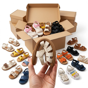 Sandales pour enfants sans marque, lot de stock, styles variés, chaussures pour enfants, vente en gros, en balles, déstockage, expédition immédiate, origine CN/GUA, modèle - Product Image 1