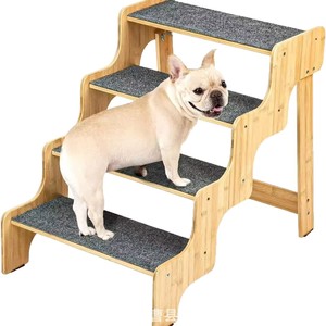 Cross-border wooden dog climbing <b>ladder</b>, tiered pet stairs, small dog assistive uphill stairs, pet climbing <b>ladder</b>, dog - Product Image 3