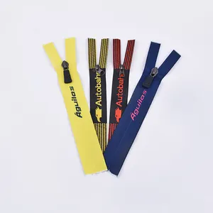 Wholesale fancy close-end/open-end special style tape durable custom high quality zipper for garments bag sofa