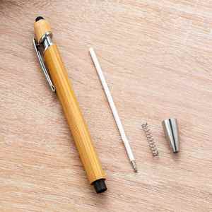 Wholesale <b>Bamboo</b> Sports Pen with Custom Laser Logo Touch <b>Screen</b> for Stylus 1.0mm Writing Width Promotion Gift - Product Image 4