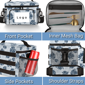 Sac isotherme personnalisé Hawaï design, durable, imperméable, qualité alimentaire, grande capacité, poignées renforcées pour étudiants et écoles - Product Image 5