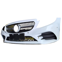 Convient pour Mercedes Benz W205C-Class pare-chocs avant C180 C200 C260C300L Kit de grille de protection de pare-chocs avant arrière
