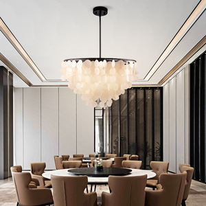 ceiling Light Decorative Modern shell E12 Lighting Modern Round Luxury Pendant Light Chandelier for Living Room - Product Image 3