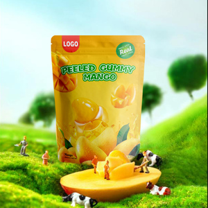 Fruity Mango Peeling Candy Gummy Peel-Off Mango Confección en bolsa de embalaje - Product Image 5