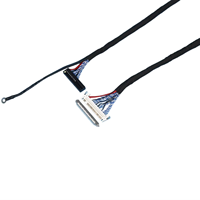 Kabel LVDS kustom kualitas tinggi untuk layar Digital/tampilan komputer, cocok untuk Monitor LED LCD dan kabel Display TV