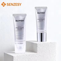 SENZESY 50ml Tabung Sunscreen Aluminium Plastik Langsung dari Pabrik dengan Cetak UV untuk Kemasan Kosmetik Krim BB, Tahan Lama dan Dapat Diremas