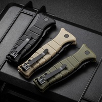 Vente en gros de couteau pliant XCOM 3425 avec manche en nylon et fibre de verre, lame en acier 8cr13mov, couteau de poche tactique de survie pour le camping