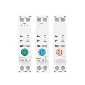 Interruptor inteligente compatible con TUYA <span class=keywords><strong>Smart</strong></span> Life, 1P, medidor de energía de 63A, 110V, 220V, kWh, temporizador de interruptor de medición, relé individual - Product Image 1