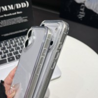 Coque de téléphone transparente en acrylique épais et antichoc de 2.5mm pour iPhone 13 14 15 16 17 Pro Max