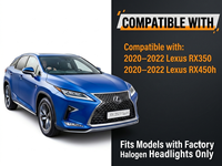 Pour Lexus RX450h RX350 2019-2022 Grille de radiateur avant avec trou pour caméra, support de vue 360°, accessoires extérieurs
