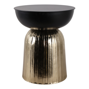 Accent <b>Table</b> With Textured Travertine Top And Angular Base For Living Room Or Bedroom - Product Image 4