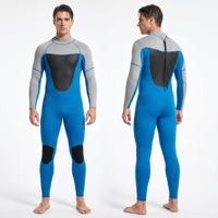 Combinaison de plongée en néoprène 5MM pour homme, combinaison intégrale avec fermeture éclair YKK, pour le surf, le kayak, les sports nautiques, la plongée en eau profonde
