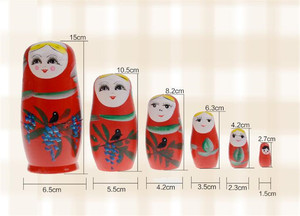 FQ marque en gros personnalisé poupée russe <span class=keywords><strong>matriochka</strong></span> Promotion gif jouet traditionnel peint à la main en bois russe poupée - Product Image 3
