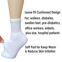 Chaussettes pour hommes diabétiques, logo personnalisé OEM, design de chaussettes de sport, extra larges, non contraignantes, impression