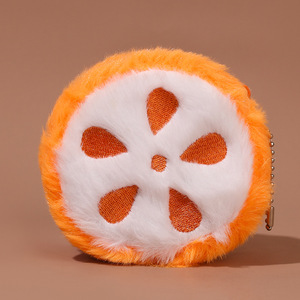 Llavero de Peluche Kawaii Personalizado de Algodón Supersuave de 10 cm con Frutas Bordadas: Fresa, Sandía, Naranja, Kiwi - Product Image 4
