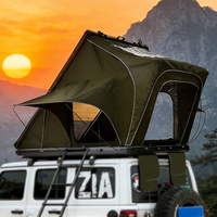 Tente de toit rigide en aluminium pour SUV 4x4, légère et portable, pour 2 personnes, camping en plein air