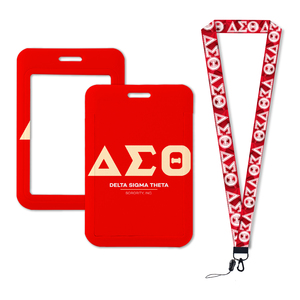 Lanières pour femmes de la sororité Delta Sigma Theta, porte-badge d'identification, étui pour carte de bus, étui pour carte de transport, étui pour carte bancaire, porte-carte - Product Image 5