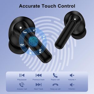 หูฟังไร้สาย ANC True Wireless รุ่น 5.3 แบบใส่ในหู ตัดเสียงรบกวนแบบแอคทีฟ ใช้งานได้ 3-5 ชั่วโมง กันน้ำระดับ IPX7 รองรับ LHDC ควบคุมด้วยระบบสัมผัส รับทำโลโก้ตามสั่ง ขายส่ง - Product Image 2