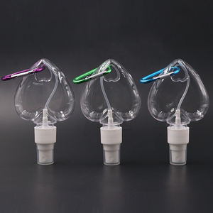 زجاجة بخاخة متدلية مزودة بحلقة مفاتيح 50 مللي, زجاجة بخاخة معلقة مزودة بسلسلة مفاتيح وزجاجة قلب وغسول للعناية الشخصية ، كما يمكن تعليقها في حاوية سائلة - Product Image 2