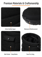 Bottes d'hiver imperméables en Oxford Ripstop pour femmes et hommes, confortables et rembourrées, antidérapantes, pliables, avec crampons à glace, mi-mollet, pour la neige - Vente en gros
