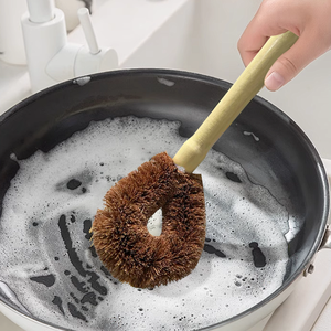 Spazzola Ecologica in Fibra di Cocco con Setole Naturali Dure per Pulizia di Pentole, Padelle e Lavelli in Cucina a Prezzo di Fabbrica - Product Image 6