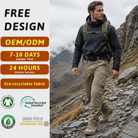 Pantalon de randonnée utilitaire pour homme, pantalon cargo extensible, robuste, pour le voyage en plein air, vêtements de travail, coupe droite, léger, résistant à l'eau