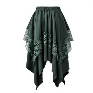 Jupe <span class=keywords><strong>Apocrypha</strong></span> pour femme, style victorien vintage, à fines bretelles, longueur mi-cuisse, silhouette crayon, motif diamant, 100 % polyester - Product Image 1