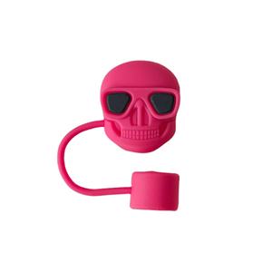 Superventas: Cubierta de pajita de alta calidad que brilla en la oscuridad con diseño de calavera, tipo tapa antipolvo para vasos Ice Bucks, accesorio explosivo para pajitas. - Product Image 1