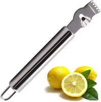 Acier inoxydable Fruits Citron Orange Agrumes Zesteur Râpe Poignées Outil D'épluchage Fruits Légumes Éplucheurs Couteau Cuisine Outils Gadgets