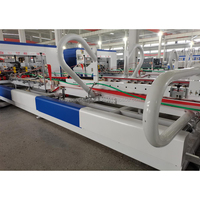 Machines de pose et de collage de boîtes en carton ondulé entièrement automatiques, ligne de production d'emballages en carton