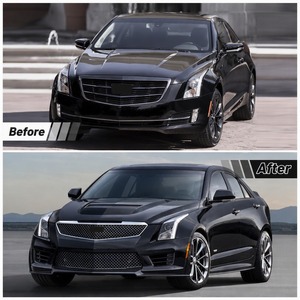 Pare-chocs avant, capot et ailes de style performance ATS-V pour Cadillac ATS 2014-2019, kit de conversion pour amélioration extérieure - Product Image 4