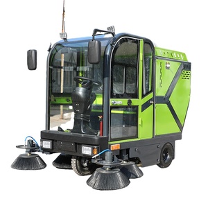 Barredora de piso enorme eléctrica de limpieza Paseo en batería Equipo de limpieza de calles Barredora automática - Product Image 4