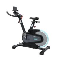 Bicicleta de Spinning con Resistencia Magnética, Volante de Inercia de 6 kg (Opción de 10 kg), Pantalla LED, Transmisión por Correa Silenciosa, Estructura de Tubo de Acero y ABS, Ajustable