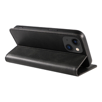 Étui portefeuille en cuir PU de qualité supérieure pour iPhone 15 - Housse avec support de téléphone, emplacements pour cartes, fermeture magnétique et coque antichoc