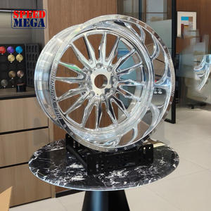 ล้อรถปลอมแปลง22x12 24x12 24X14 26x16 28x16 8x170 8x180 8X6.5 6X5.5สำหรับ F150 F250 Ram 2500 GMC Ford - Product Image 4