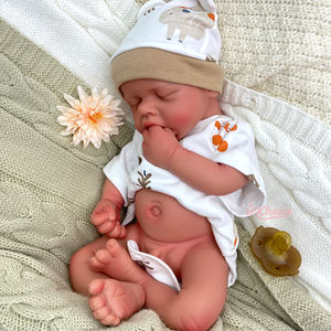 Muñeco <span class=keywords><strong>Reborn</strong></span> de Silicona Completa, Calvo y Adorable, Textura Suave y Auténtica, Regalo de Cumpleaños para Niños, Anciano Solitario - Product Image 6