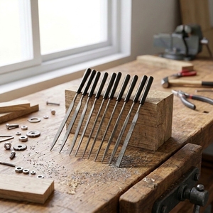 Bulk Pack Mini Steel <b>Hand</b> <b>File</b> Set 10pcs - Cost-Effective Polishing and Shaping Tools for Metal Wood Model Workshops - Product Image 3