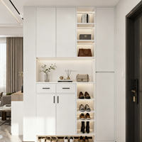 Meuble à chaussures en bois de style moderne, grande capacité, écologique, avec design gain de place pour salon, hôtel et appartement