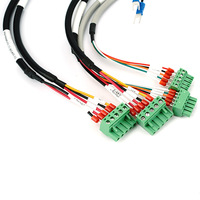 Harness Kabel Multi-cabang Kompleks Kustom dengan Blok Terminal Hijau, Kumparan Choke Cincin Ferit untuk Peralatan Otomasi Industri