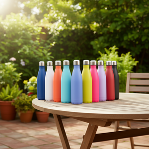 Hipdeer Gobelet en verre à sublimation 16oz, bouteille d'eau moderne et élégante en acier inoxydable à double paroi et verre borosilicate de haute qualité - Product Image 2