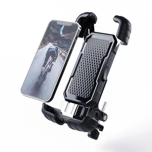 YTGEE Custom Logo Ajustável 360 Graus de Rotação Motocicleta Smartphone Bracket Guiador Bicicleta Bicicleta Celular Titular Stand