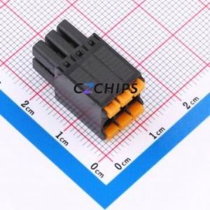 MX15EDGKNH-3.5-2*03P-BK01-Cu-A Plug-in Terminal Block P=3.5mm Connector Plug 2x3P 3.5mm Black - Product Image 1