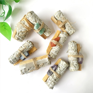 Juego de aromaterapia de piedra original de cristal de madera sagrada de Perú, salvia natural, Meditación de Yoga, purificación interior - Product Image 3