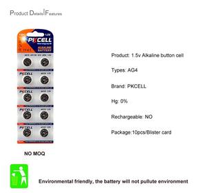 PKCELL <span class=keywords><strong>Ag10</strong></span>ボタンセルバッテリー<span class=keywords><strong>L1131</strong></span>ボタンセルバッテリー<span class=keywords><strong>Ag10</strong></span> LR54セルバッテリーおもちゃ用制御 - Product Image 4
