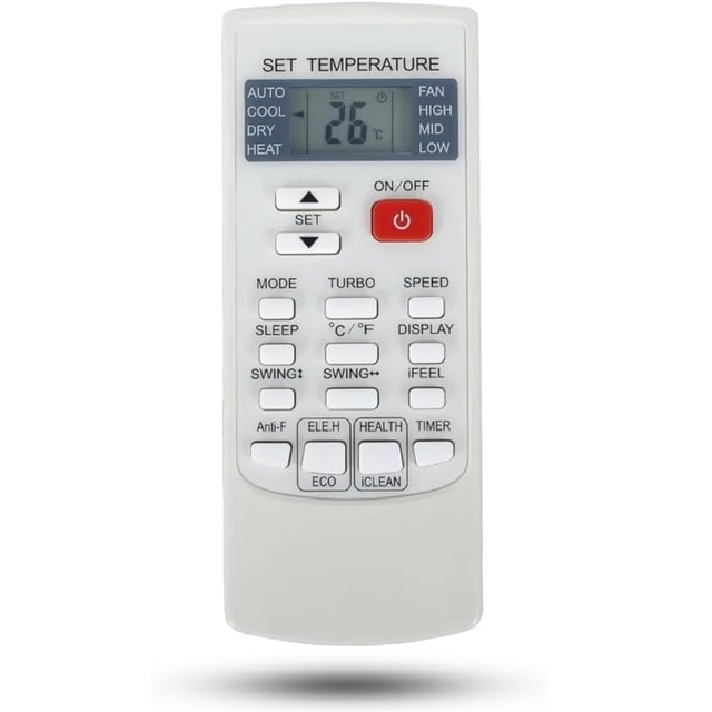 YKR-H/102E Replacement Remote Control Use for AUX Air Conditioner YKR-H/101E YKR-H/102E YKR-H/002E YKR-H/006E YKR-H/103E