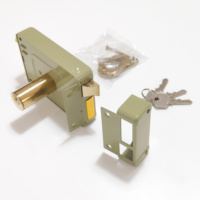 Home Door Safe Lock Hardware Security Night Latch Anti-Thief Door Rim Lock
