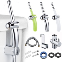 Ensemble de bidets portatifs en plastique ABS pour hygiène intime féminine, douche de toilette musulmane auto-nettoyante, robinet de douche à main